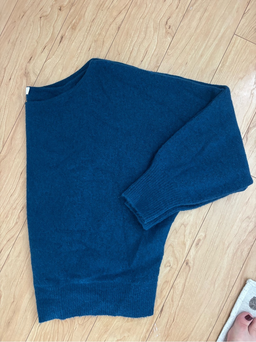 Wilfred Teal Scoop-Neck Knit Sweater
